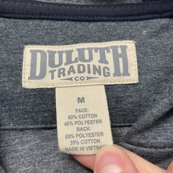 Duluth Trading Co. Jacket Mens Sz Medium Gray Sawbill Sweats Hooded Full Zip EUC - Picture 2 of 10